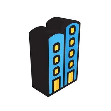 3D illustration vector and logo Building style icon perfect. Ilustración de archivo