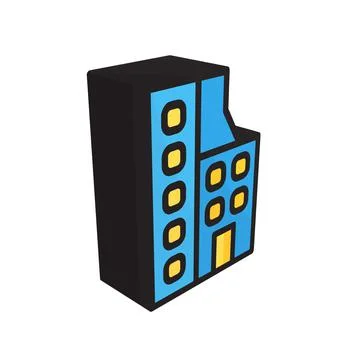 3D illustration vector and logo Building style icon perfect. Ilustración de archivo