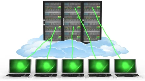 3D illustration - Videos. Server computer data - 3D illustration. Stock Footage 159706811
