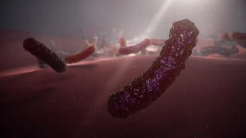 3d illustration viruses causing infectious diseases, decreased immunity. Concept Stock Illustration