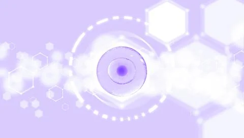 3d illustration of in vitro fertilization under a microscope with download Stock Illustration