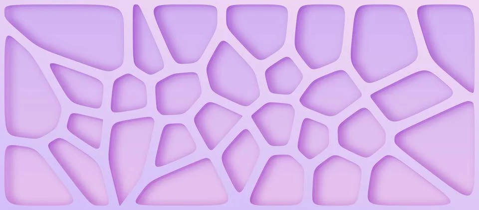 3d illustration of voronoi based pattern background Illustrazione stock