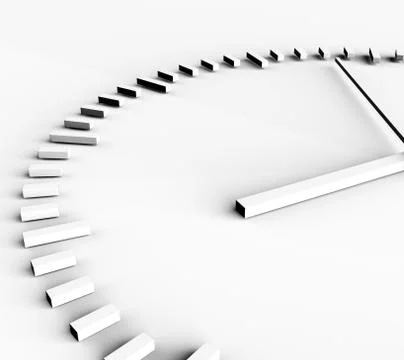 3d illustration wall clock Stock Illustration