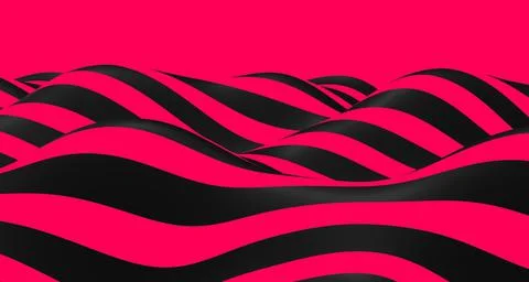 3d illustration wave pattern simple wavy graphic background moving like a riv Stock Illustration