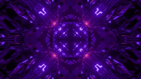 3d illustration of wavy translucent flows reflecting blue lights Stock Footage 160527499