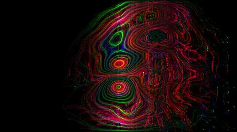 3d illustration - Webbing Mesh of Interweaved Red Green and Blue Rgb Threads  Stockillustratie