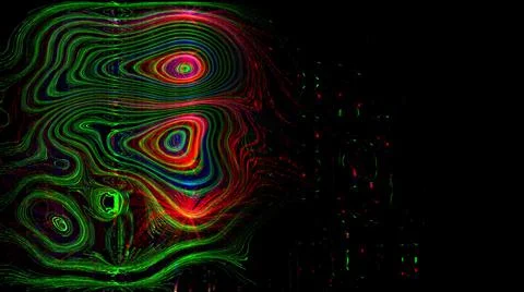 3d illustration - Webbing Mesh of Interweaved Red Green and Blue Rgb Threads  Stock Illustration