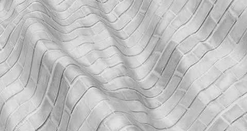 3d illustration White marble pattern On the wavy surface, the white marble sw Stock Illustration