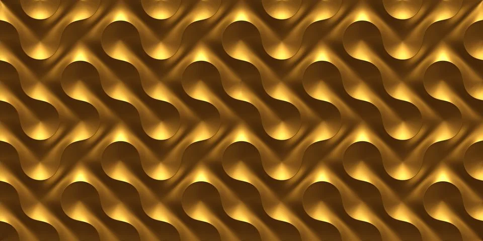 3D illustration white seamless pattern waves light and shadow. Stock Illustration
