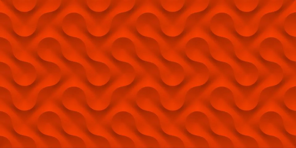 3D illustration white seamless pattern waves light and shadow. Illustrazione stock