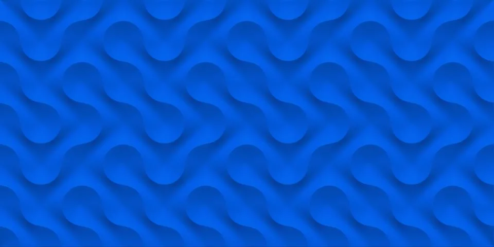 3D illustration white seamless pattern waves light and shadow. Stock Illustration