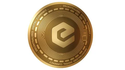 3d Illustration XEC Ecash Cryptocurrency Coin Symbol Illustrazione stock