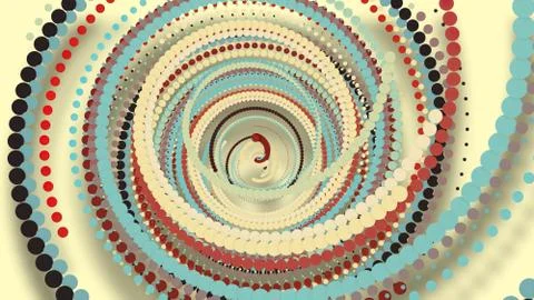 3D illustration,3D rendering, abstract geometric background, circle point lin Stock Illustration