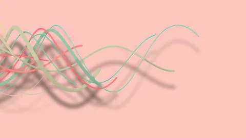 3D illustration,3D rendering, abstract geometric background, lines The circle 스톡 일러스트