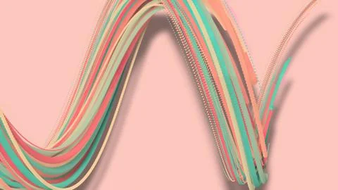 3D illustration,3D rendering, abstract geometric background, lines The circle 库存插图