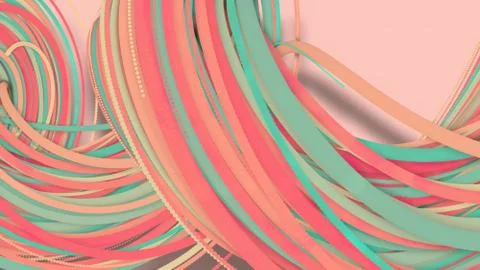 3D illustration,3D rendering, abstract geometric background, lines The circle Illustration