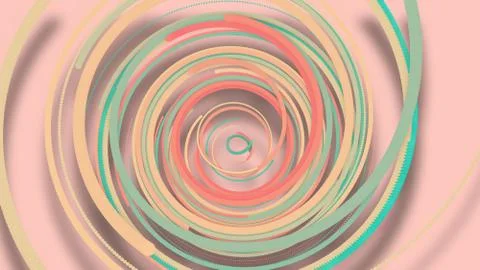 3D illustration,3D rendering, abstract geometric background, lines The circle 스톡 일러스트