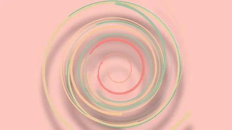 3D illustration,3D rendering, abstract geometric background, lines The circle Stock Illustration