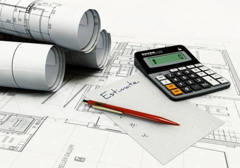 3d Illustrator of architectural project Stock Illustration