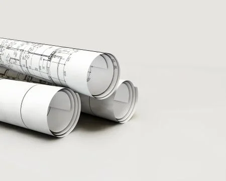 3d Illustrator of architectural project Stock Illustration