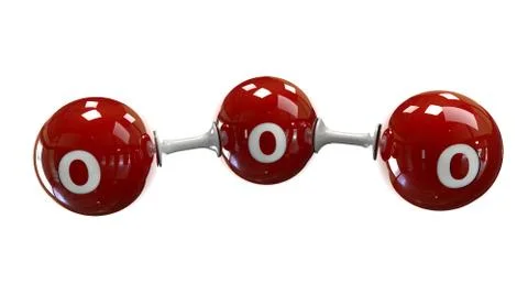 3D Illustrator molecule of Azone on a white background Stock Illustration