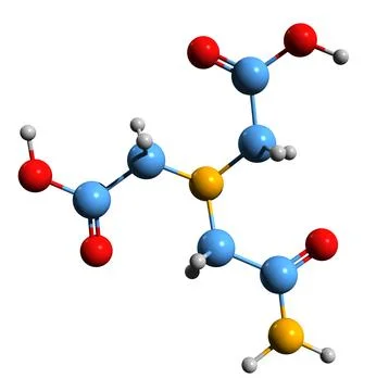 3D image of ADA skeletal formula Stock Illustration