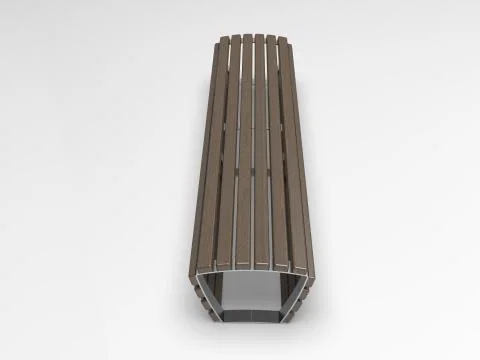 3d image of Bench Campus Big Line 00004.jpg Stock Illustration