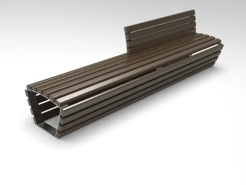 3d image of Bench Campus Big Line BR 00002.jpg Stock Illustration