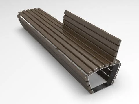 3d image of Bench Campus Big Line BR 00005.jpg Stock Illustration