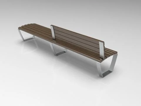 3d image of Bench Campus Line BL 00001.jpg Stock-Illustration