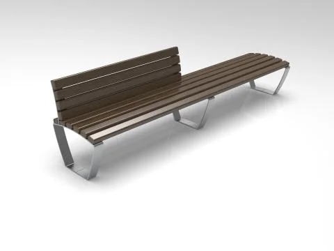 3d image of Bench Campus Line BL 00002.jpg Stock Illustration