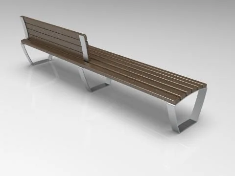 3d image of Bench Campus Line BR 00001.jpg Stock Illustration
