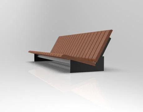 3d image of Bench park and urban Flip 00003.jpg Ilustración de archivo