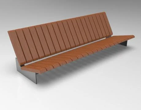 3d image of Bench park and urban Flip 00001.jpg Stock Illustration