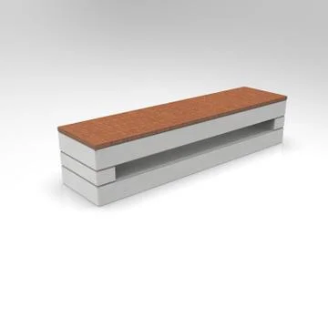 3d image of bench is a Puzzle with backlight 00001 Stock Illustration