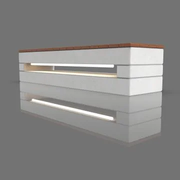 3d image of bench is a Puzzle with backlight 00006 Stock Illustration