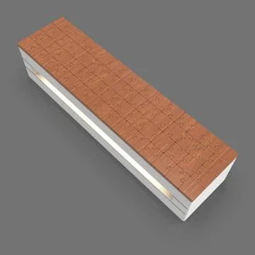 3d image of bench is a Puzzle with backlight 00008 Stock Illustration