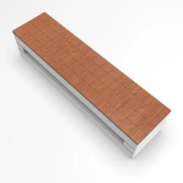 3d image of bench is a Puzzle with backlight 00007 Stock Illustration
