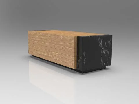 3d image of The bench is rectangular with recesses 2 00006.jpg Stock Illustration