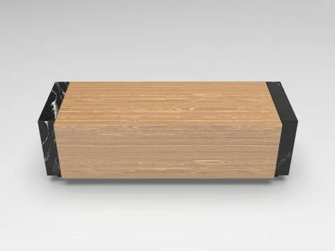 3d image of The bench is rectangular with recesses 2 00004.jpg Illustrazione stock