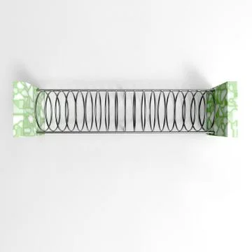 3d image of Bicycle Parking 19x top view 00003 Stock Illustration