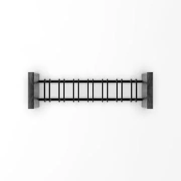 3d image of Bicycle Parking 7x top view 00012 Stock Illustration