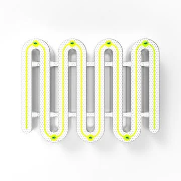 3d image of Bicycle Parking Coil on a light background 01 Stock Illustration