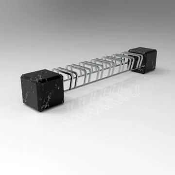 3d image of Bicycle Parking qube isometric view 5 Stock Illustration