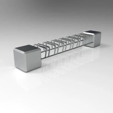 3d image of Bicycle Parking qube isometric view 2 Stock Illustration