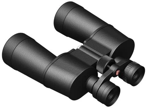 3D image of binoculars Stock Illustration