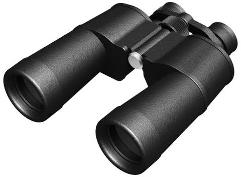 3D image of binoculars Stock Illustration