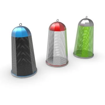 3d image of color Bollard octagonal shape 04 Stock Illustration