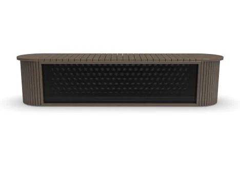 3d image of Concrete bench antiterror 00004.jpg Illustrazione stock