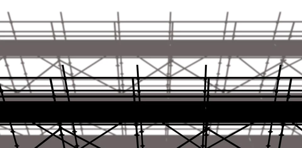3d image of construction scaffolding Stock Illustration